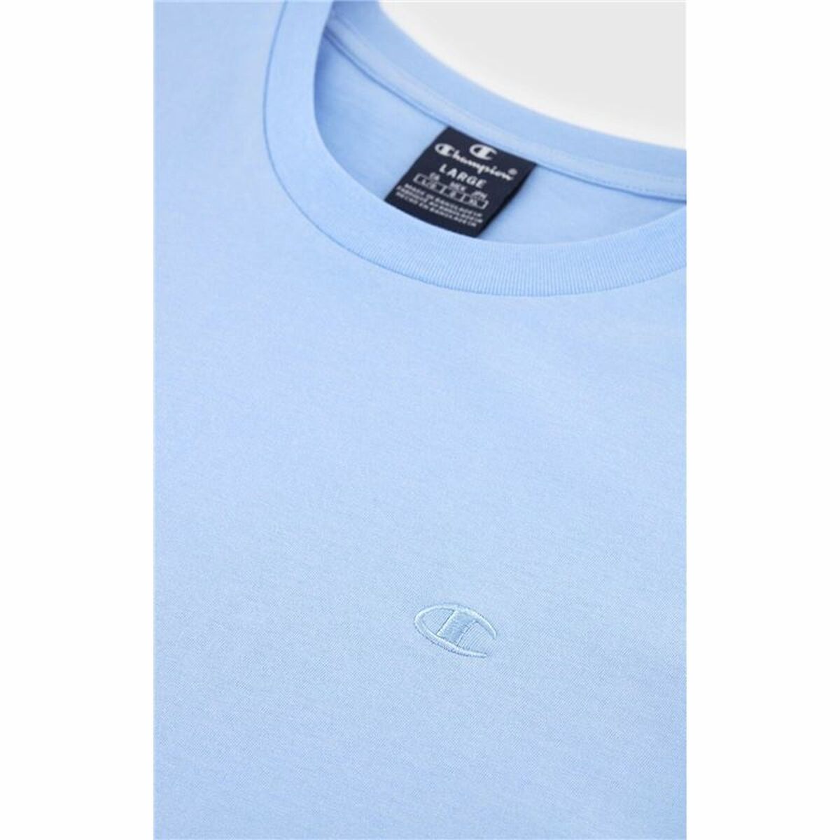 Ανδρική Μπλούζα με Κοντό Μανίκι Champion Crewneck Μπλε
