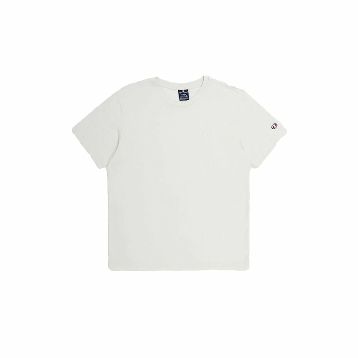 Ανδρική Μπλούζα με Κοντό Μανίκι Champion Crewneck Μπεζ