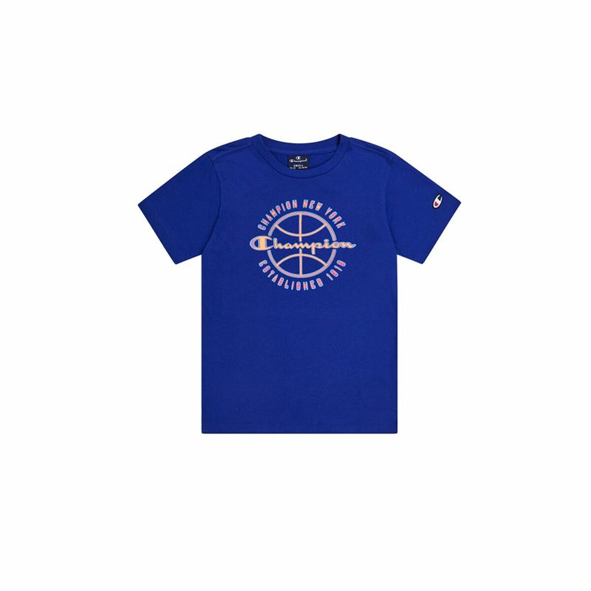 Ανδρική Μπλούζα με Κοντό Μανίκι Champion Crewneck Ναυτικό Μπλε