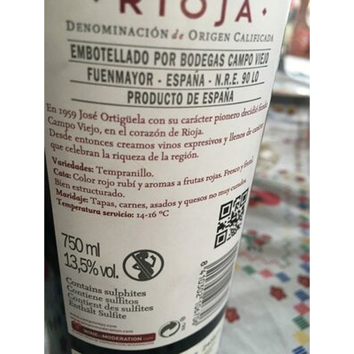 Eρυθρό ρασί Campo Viejo 1,2 kg