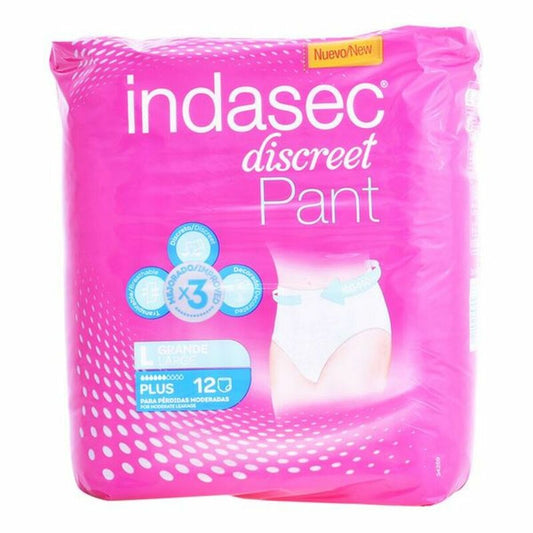 Πάνες για την Ακράτεια Pant Plus Talla Grande Indasec 3821862 (12 τεμ.)