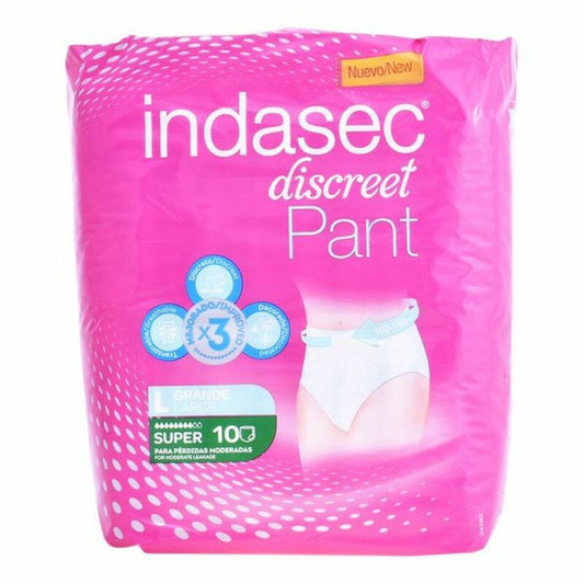 Πάνες για την Ακράτεια Pant Super Talla Grande Indasec 3821866 (10 τεμ.)