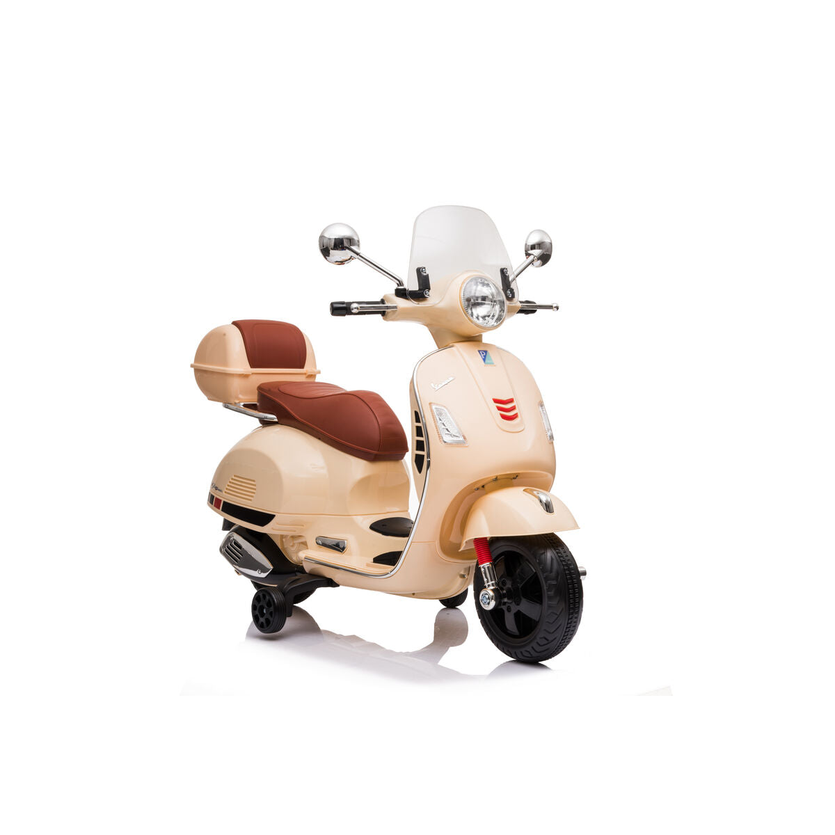Παιδικό ηλεκτρικό σκούτερ RunRunToys Vespa Καφέ 12V