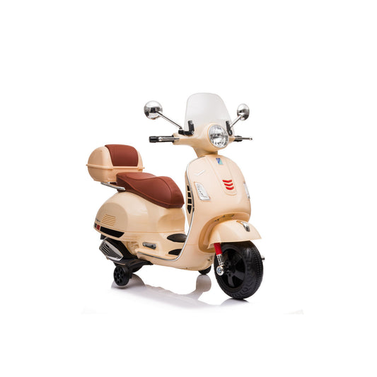 Παιδικό ηλεκτρικό σκούτερ RunRunToys Vespa Καφέ 12V