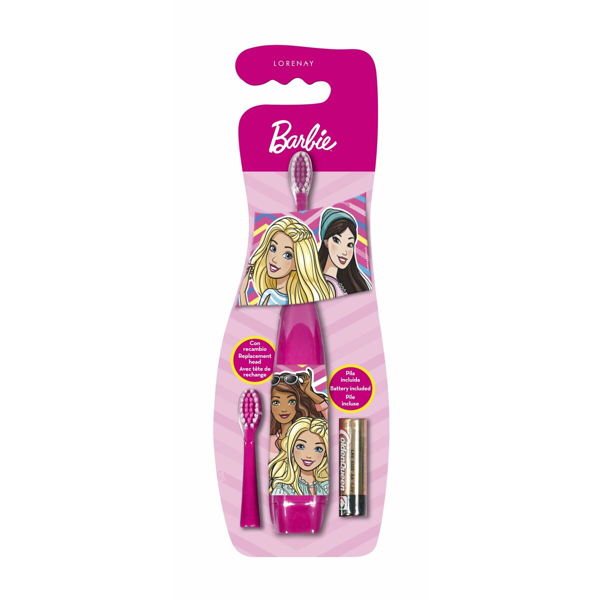 Ηλεκτρική οδοντόβουρτσα + Ανταλλακτικό Barbie Ροζ
