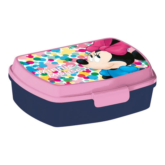 Κουτί για Sandwich Minnie Mouse Lucky Πλαστική ύλη Ροζ (17 x 5.6 x 13.3 cm)