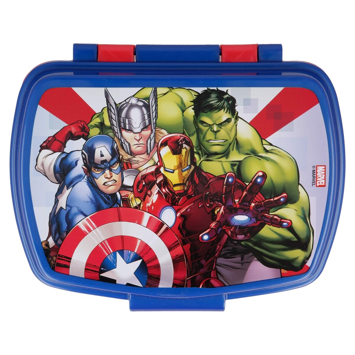 Κουτί για Sandwich The Avengers Infinity Μπλε Πλαστική ύλη Κόκκινο (17 x 5.6 x 13.3 cm)