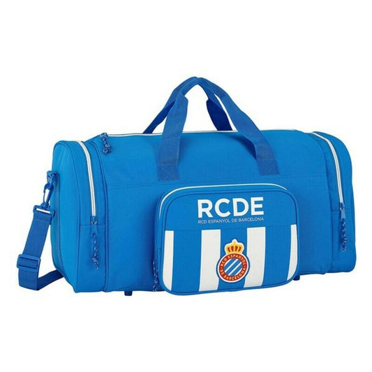 Αθλητική Tσάντα RCD Espanyol Μπλε Λευκό 55 x 26 x 27 cm