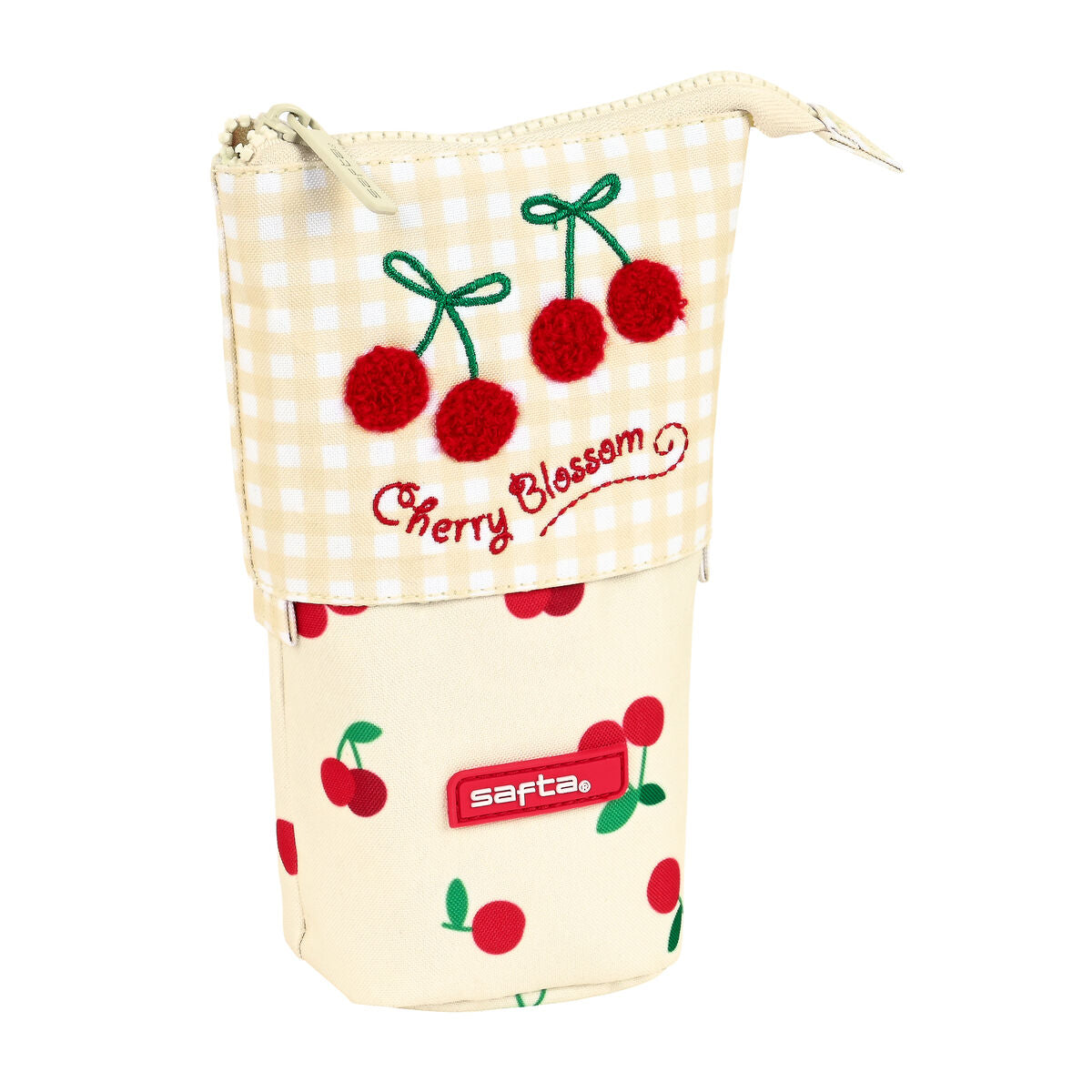 Κασετίνα σε Σχήμα Κούπας Safta Cherry Μπεζ (8 x 19 x 6 cm)