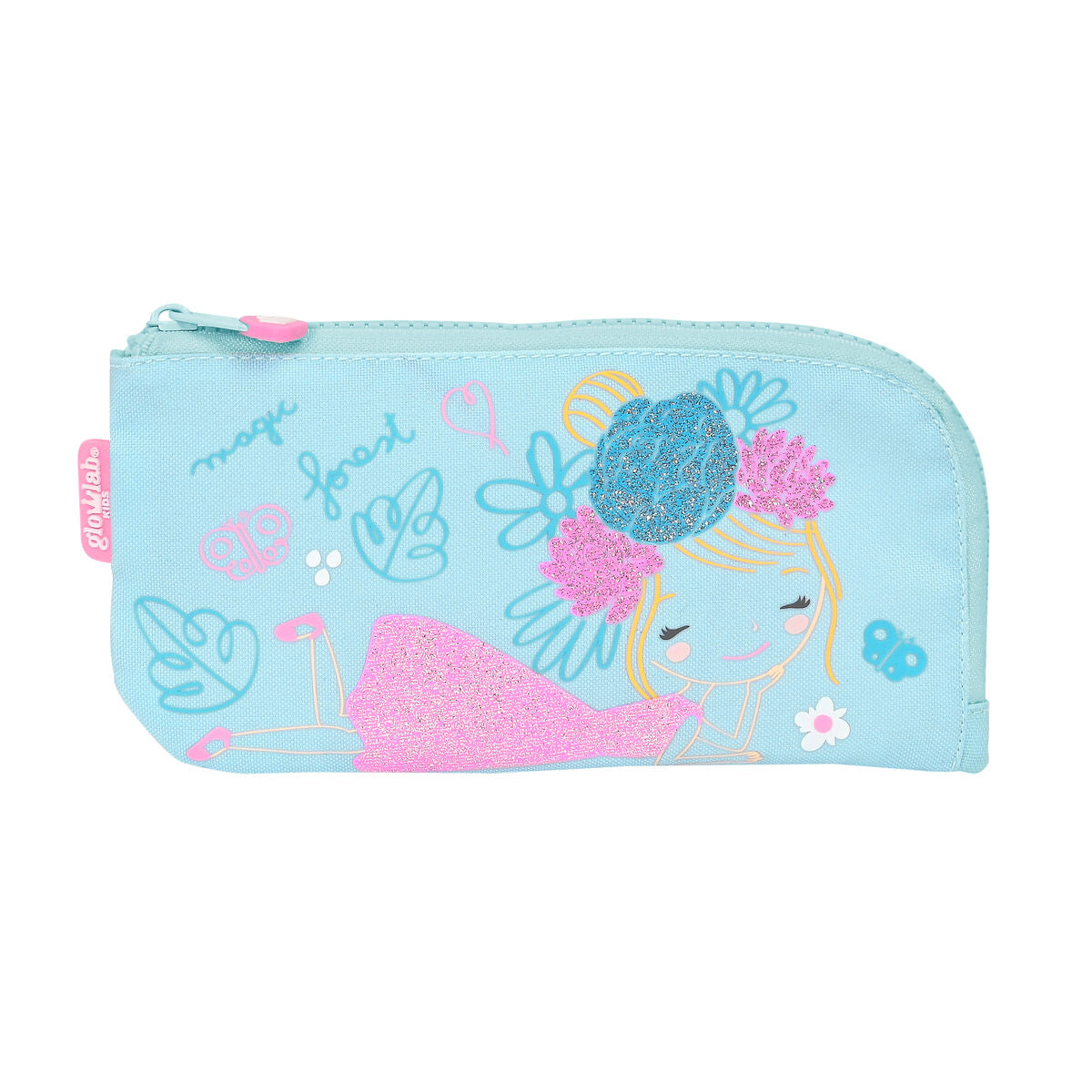 Κασετίνα Glowlab Kids Cute Doll Ανοιχτό Μπλε 23 x 11 x 1 cm