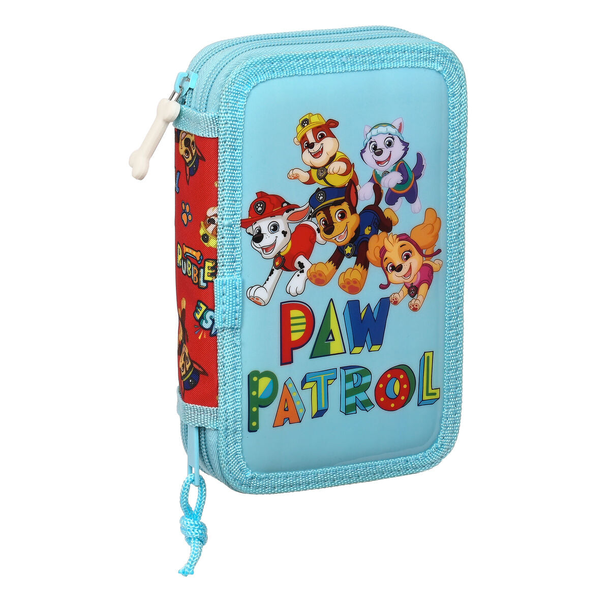 Κασετίνα με Αξεσουάρ The Paw Patrol Funday Μπλε Κόκκινο 12.5 x 19.5 x 4 cm (28 Τεμάχια)