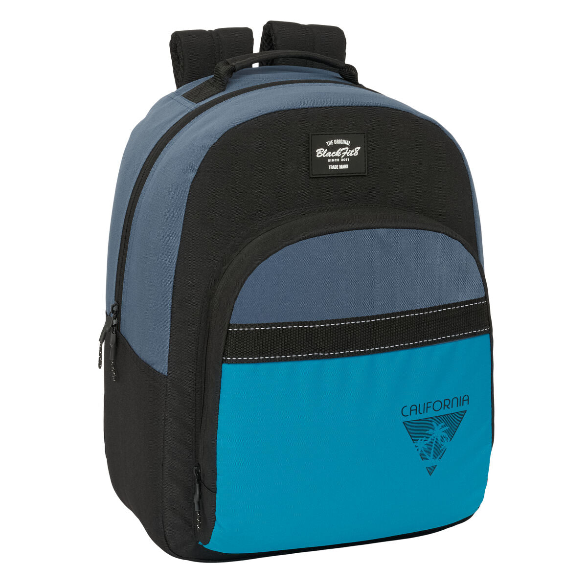 Σχολική Τσάντα BlackFit8 California Μπλε Μαύρο 32 x 42 x 15 cm