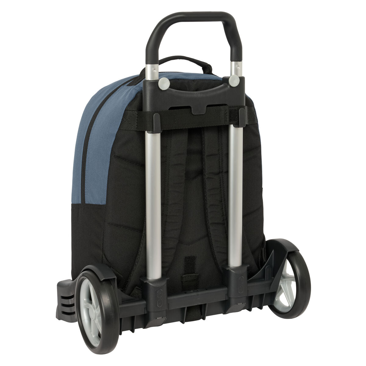 Σχολική Τσάντα με Ρόδες BlackFit8 California Μπλε Μαύρο 32 x 42 x 15 cm