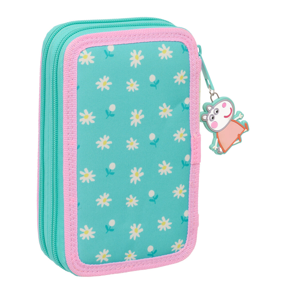 Κασετίνα με Αξεσουάρ Peppa Pig Pretty flowers Κίτρινο Μέντα 12.5 x 19.5 x 4 cm 29 Τεμάχια