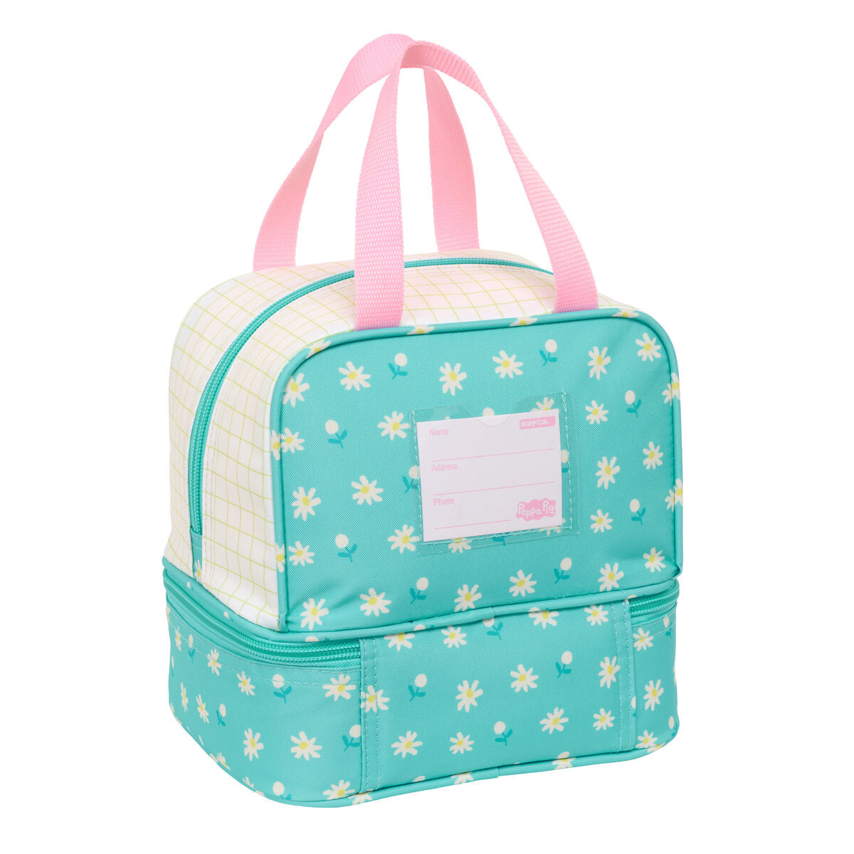 Τσάντα Γεύματος Peppa Pig Pretty flowers Κίτρινο Μέντα 20 x 20 x 15 cm