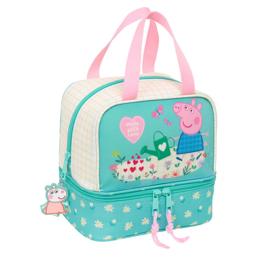 Τσάντα Γεύματος Peppa Pig Pretty flowers Κίτρινο Μέντα 20 x 20 x 15 cm
