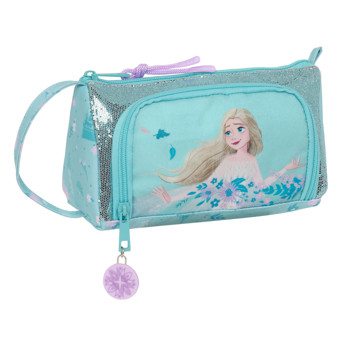Κασετίνα με Αξεσουάρ Frozen Hello spring Ανοιχτό Μπλε 20 x 11 x 8.5 cm (32 Τεμάχια)