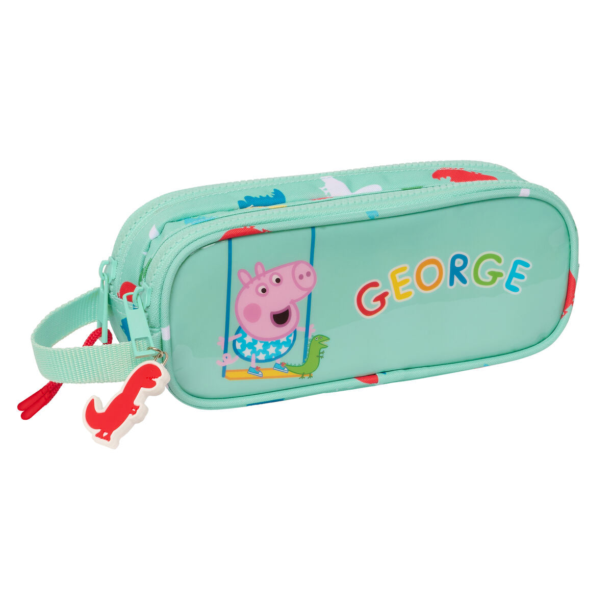 Διπλή Κασετίνα Peppa Pig George Μέντα 21 x 8 x 6 cm