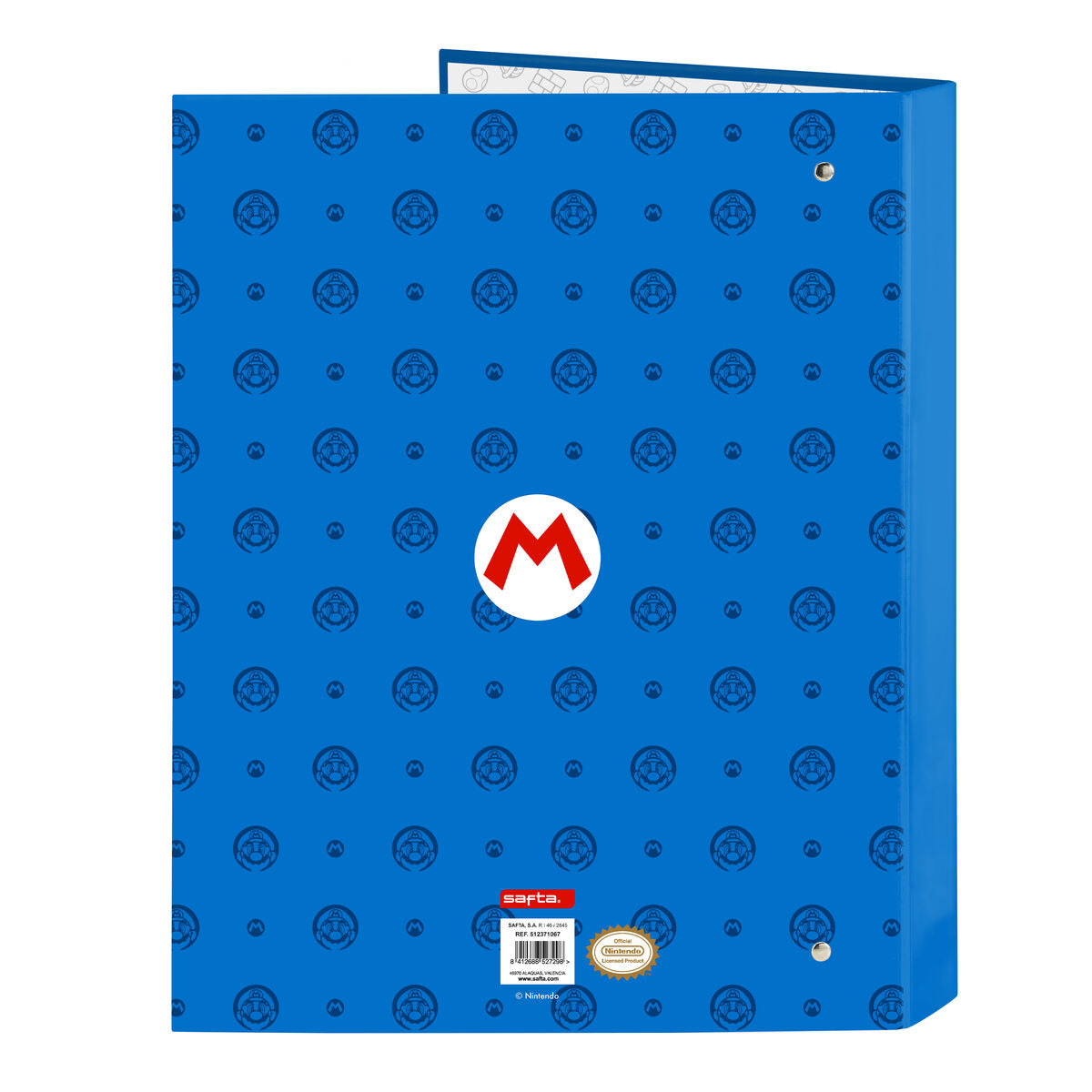 Φάκελος δακτυλίου Super Mario Play Μπλε Κόκκινο A4 26.5 x 33 x 4 cm