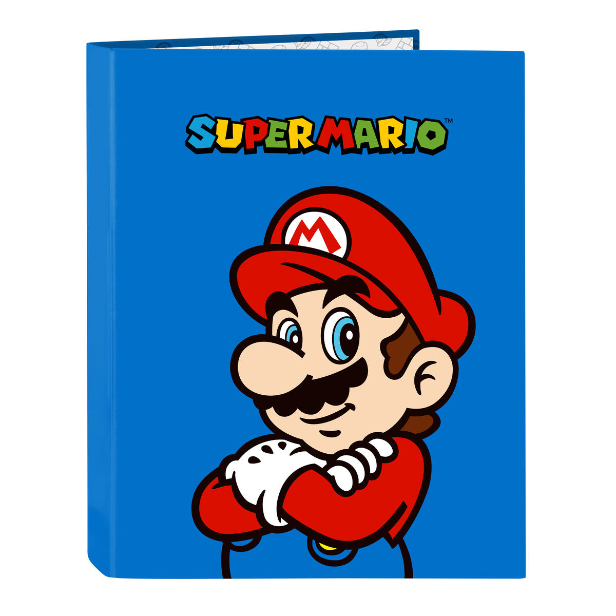 Φάκελος δακτυλίου Super Mario Play Μπλε Κόκκινο A4 26.5 x 33 x 4 cm