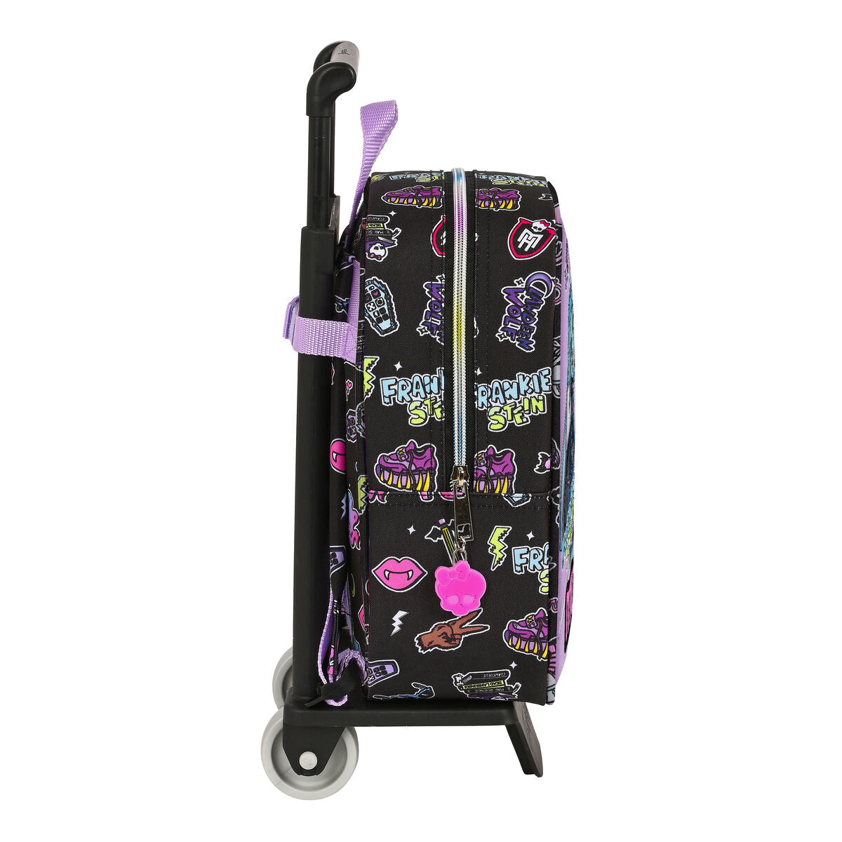 Σχολική Τσάντα με Ρόδες Monster High Creep Μαύρο 22 x 27 x 10 cm