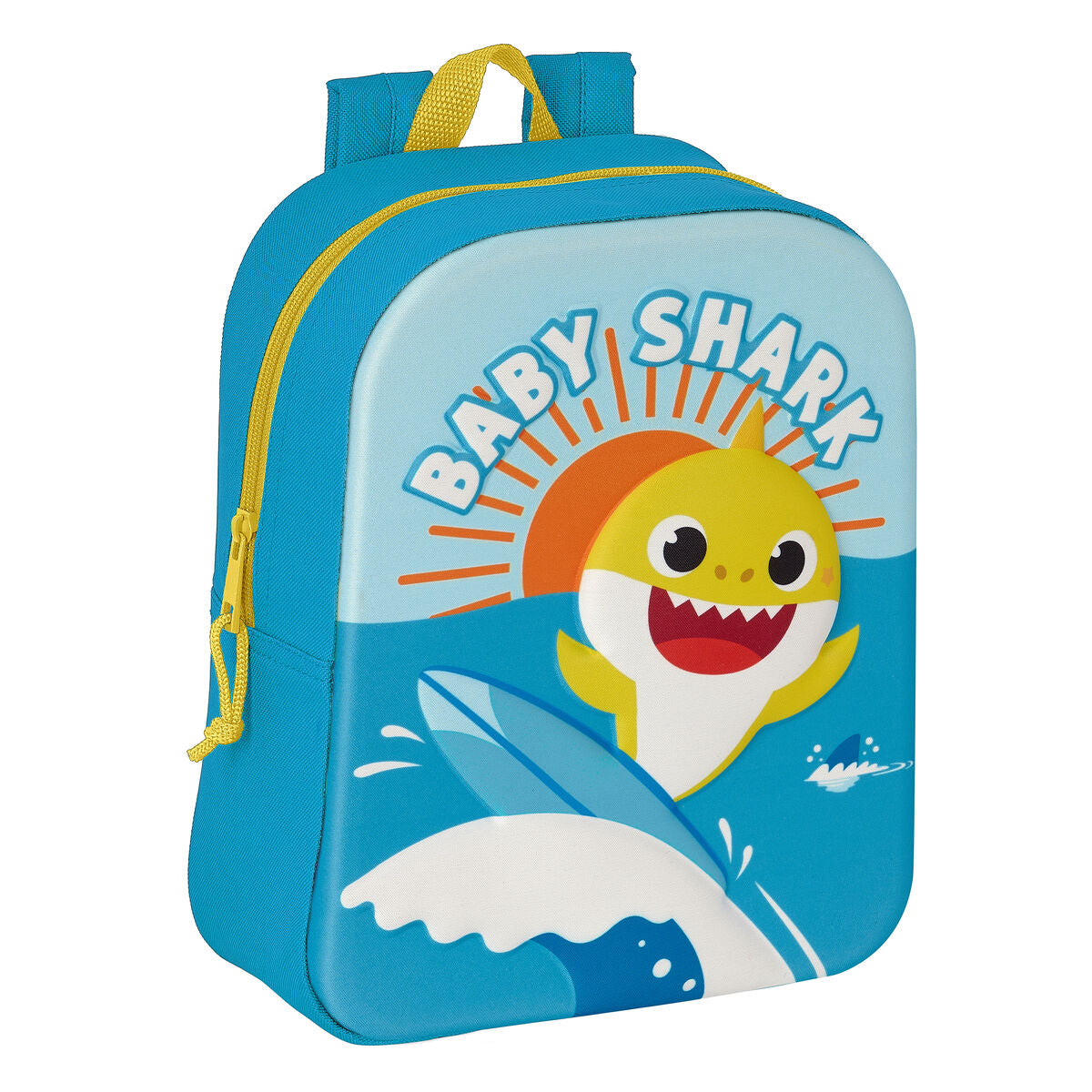 Σχολική Τσάντα 3D Baby Shark Μπλε 22 x 27 x 10 cm