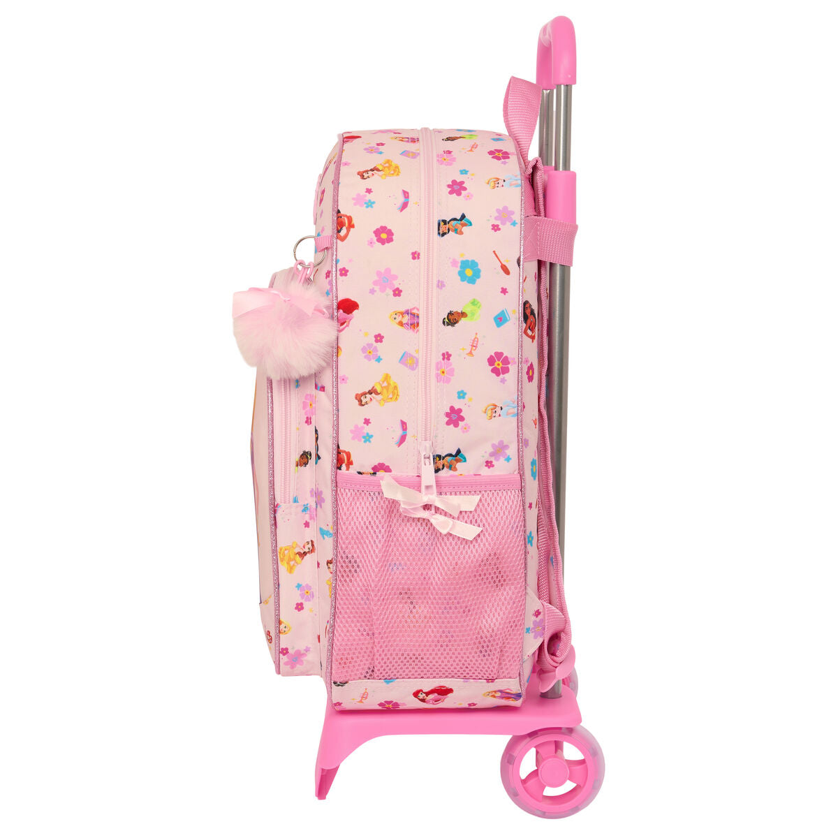 Σχολική Τσάντα με Ρόδες Disney Princess Summer adventures Ροζ 33 x 42 x 14 cm