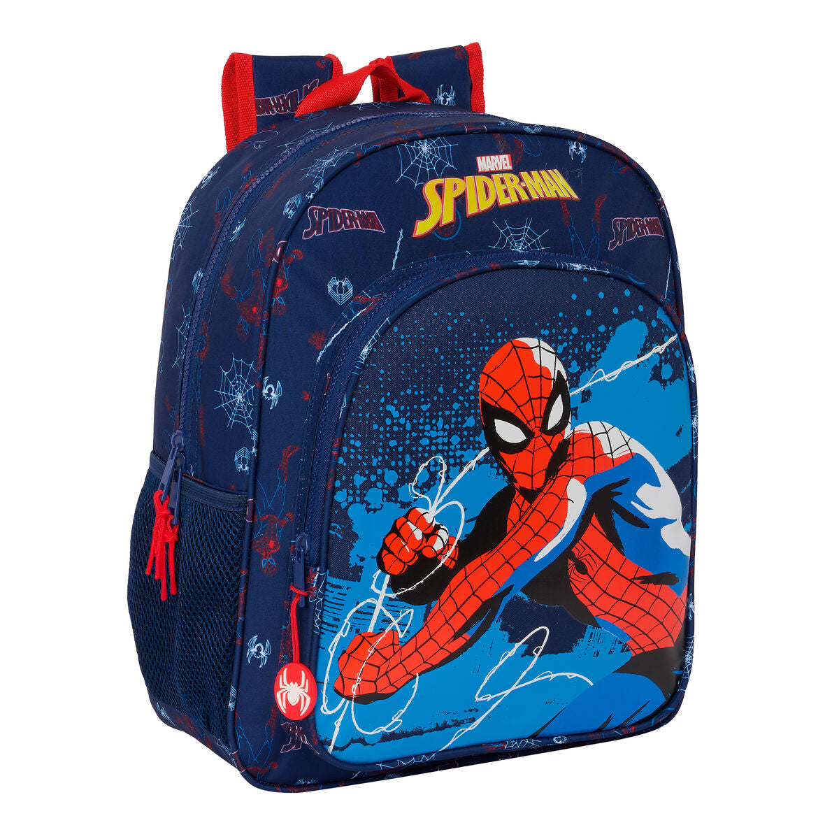 Σχολική Τσάντα Spider-Man Neon Ναυτικό Μπλε 32 X 38 X 12 cm