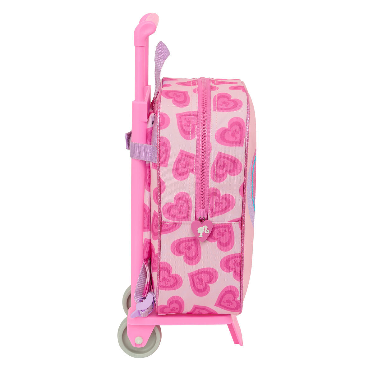 Σχολική Τσάντα με Ρόδες Barbie Love Ροζ 22 x 27 x 10 cm