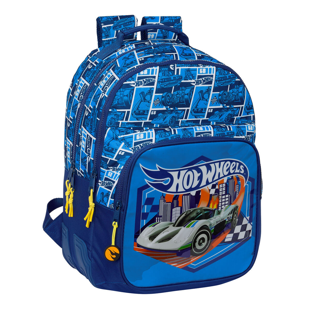 Σχολική Τσάντα Hot Wheels Sonny Ναυτικό Μπλε 32 x 42 x 15 cm