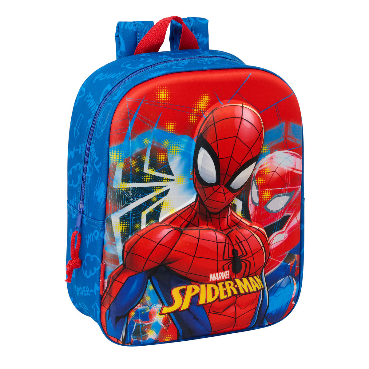 Σχολική Τσάντα Spider-Man Κόκκινο Ναυτικό Μπλε 22 x 27 x 10 cm 3D
