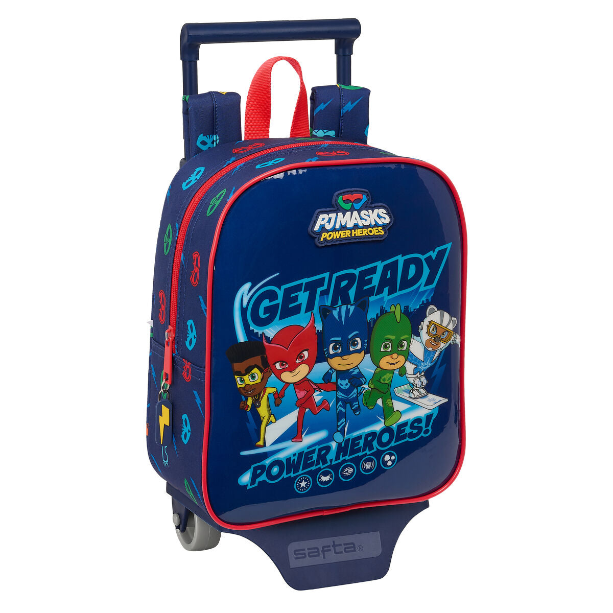 Σχολική Τσάντα με Ρόδες PJ Masks Ready Ναυτικό Μπλε 22 x 27 x 10 cm
