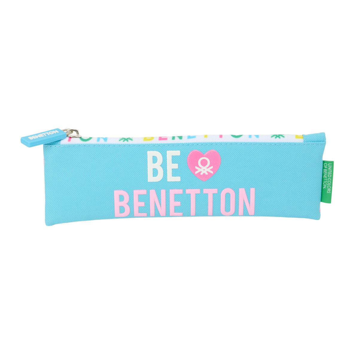 Κασετίνα Benetton Unique Ροζ Τυρκουάζ 20 x 6 x 1 cm