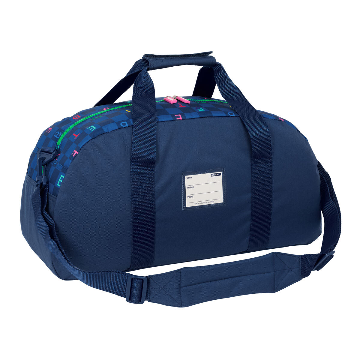Αθλητική Tσάντα Benetton Damero Ναυτικό Μπλε 50 x 26 x 20 cm