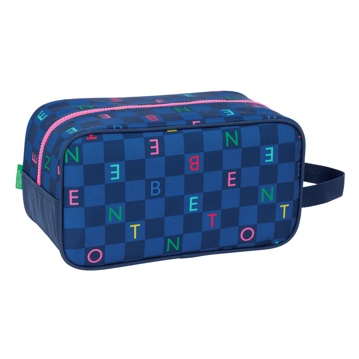 Θήκη Παπουτσιών Ταξιδιού Benetton Damero Ναυτικό Μπλε 29 x 15 x 14 cm
