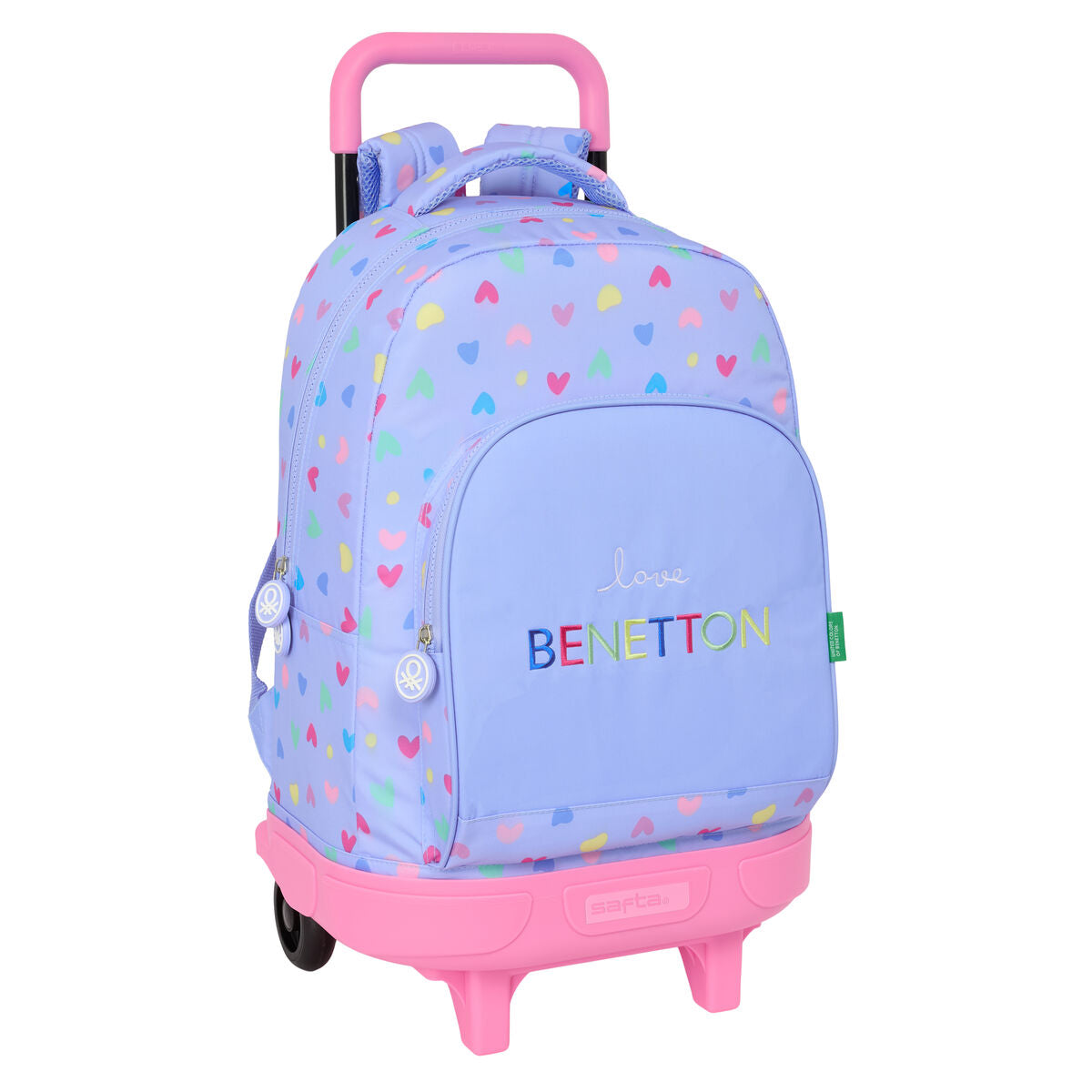 Σχολική Τσάντα Benetton Lila Λιλά 33 x 45 x 22 cm