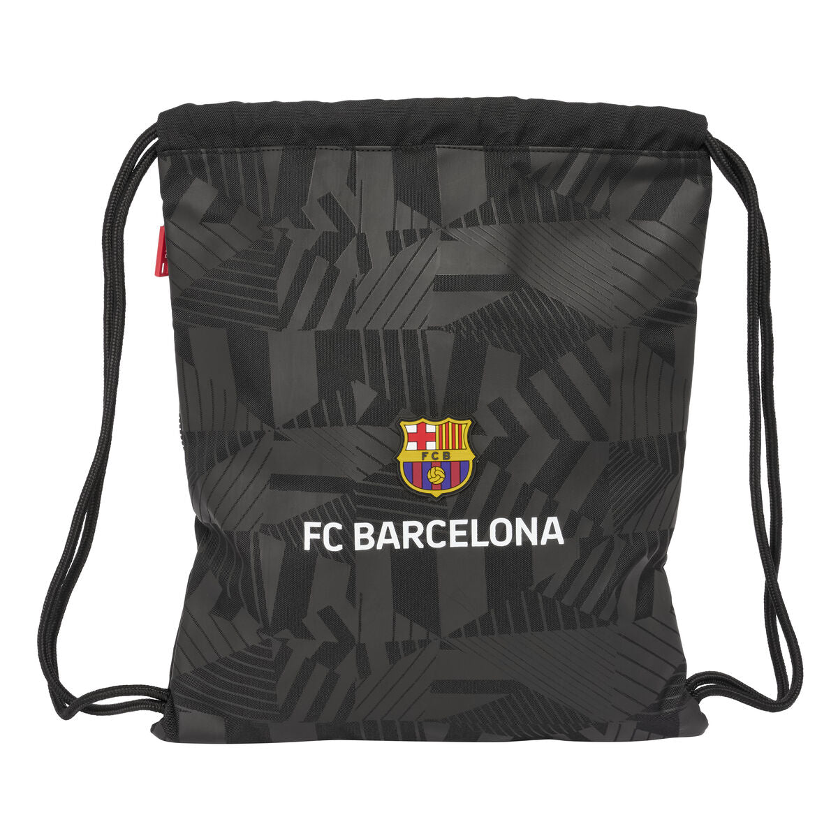 Σχολική Τσάντα με Σχοινιά F.C. Barcelona Black Μαύρο 35 x 40 x 1 cm