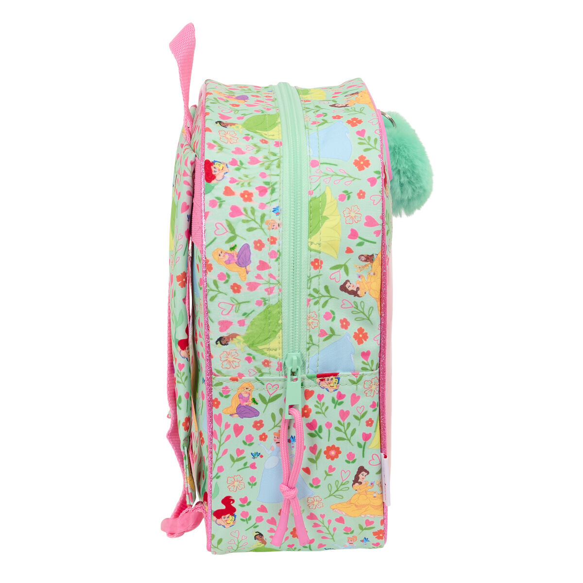 Σχολική Τσάντα Disney Princess Bloom Πράσινο Ροζ 22 x 27 x 10 cm