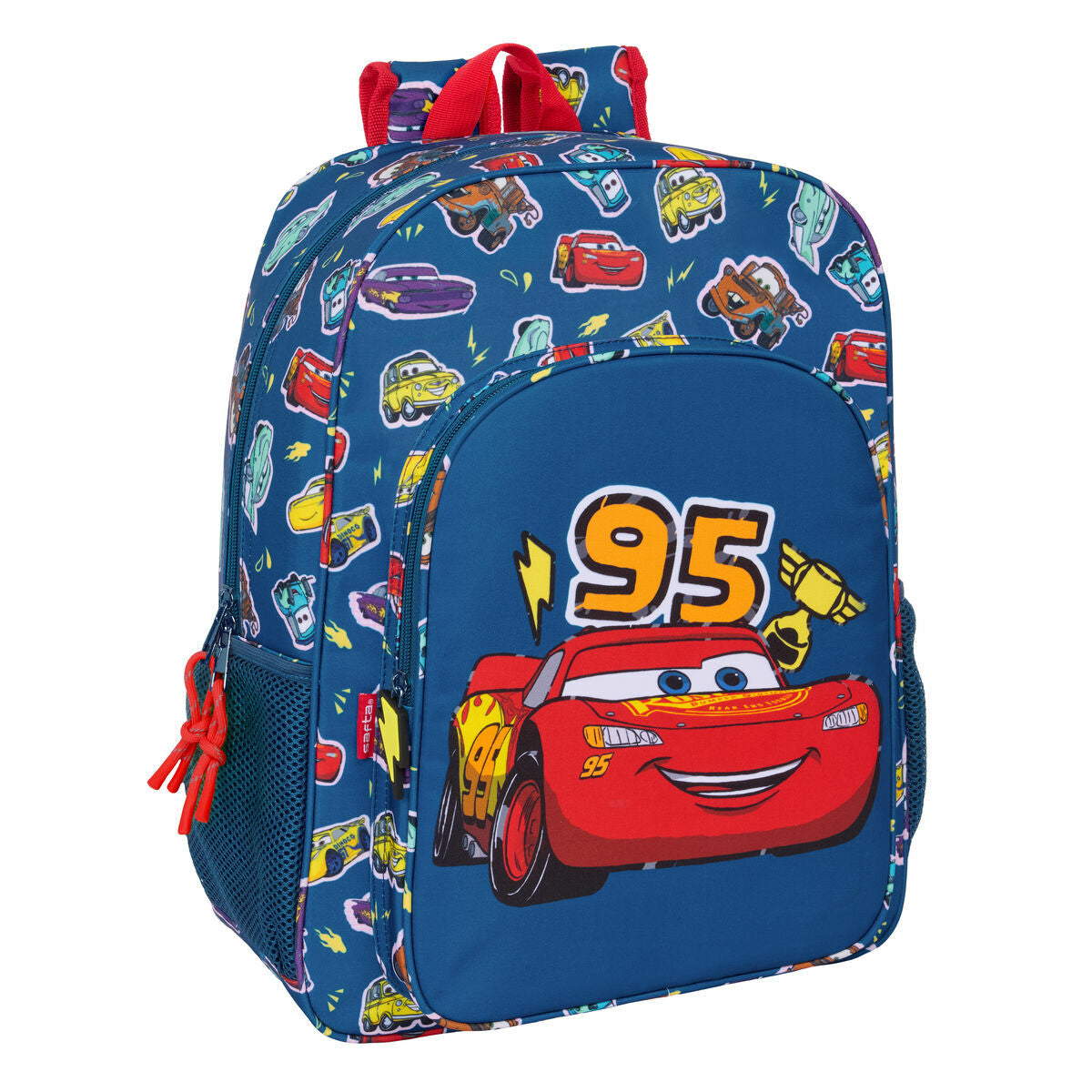 Σχολική Τσάντα Cars Racing Ναυτικό Μπλε 33 x 42 x 14 cm