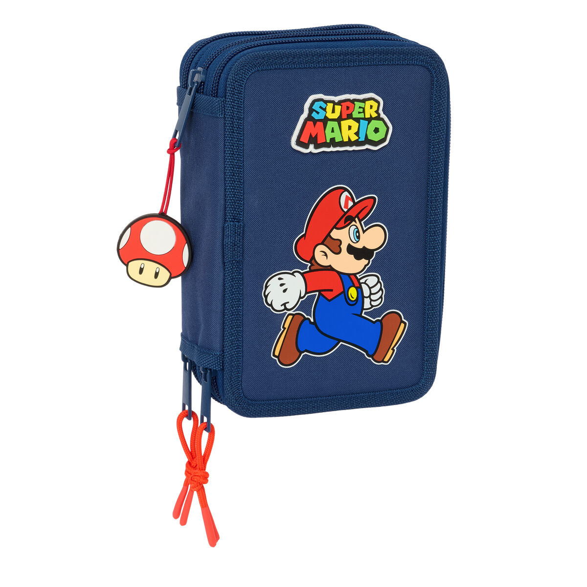 Κασετίνα με Αξεσουάρ Super Mario Trick Κόκκινο Σκούρο μπλε 12,5 x 19,5 x 5,5 cm 37 Τεμάχια