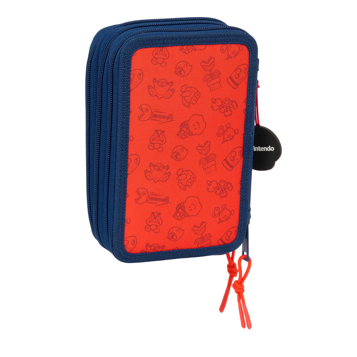 Κασετίνα με Αξεσουάρ Super Mario Trick Κόκκινο Σκούρο μπλε 12,5 x 19,5 x 5,5 cm 37 Τεμάχια