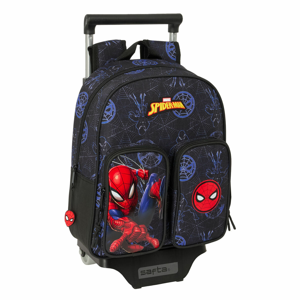 Σχολική Τσάντα με Ρόδες Spider-Man Attack Μαύρο 27 x 33 x 10 cm