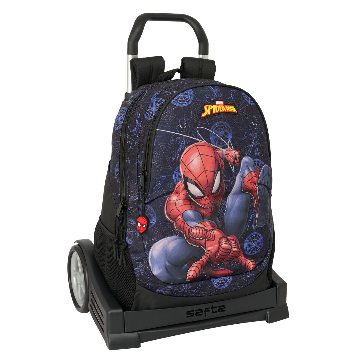 Σχολική Τσάντα με Ρόδες Spider-Man Attack Μαύρο 32 x 44 x 16 cm