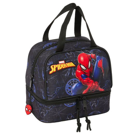 Τσάντα Γεύματος Spider-Man Attack Μαύρο 20 x 20 x 15 cm