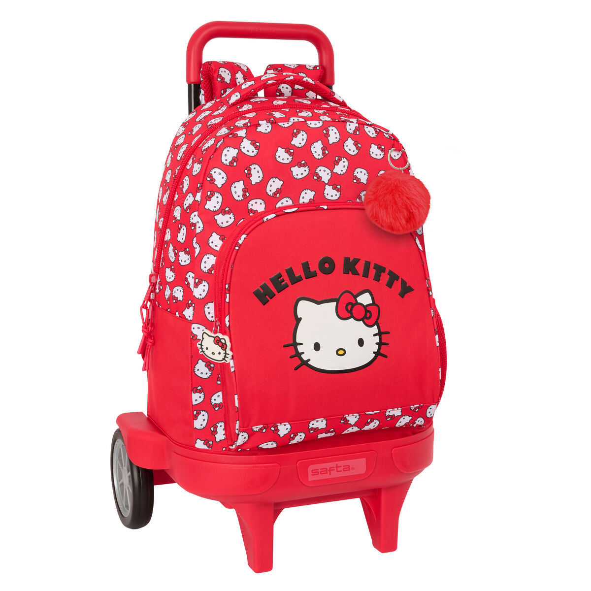 Σχολική Τσάντα Hello Kitty Iconic Λευκό Κόκκινο 33 x 45 x 22 cm