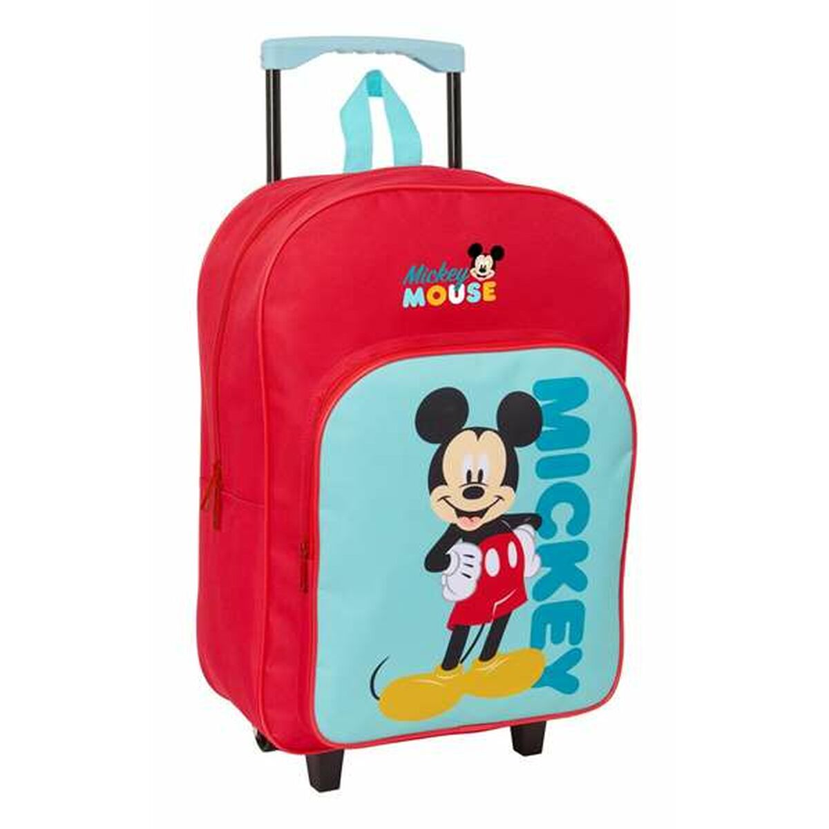 Σχολική Τσάντα με Ρόδες Mickey Mouse Μπλε Κόκκινο 32 x 42 x 14 cm