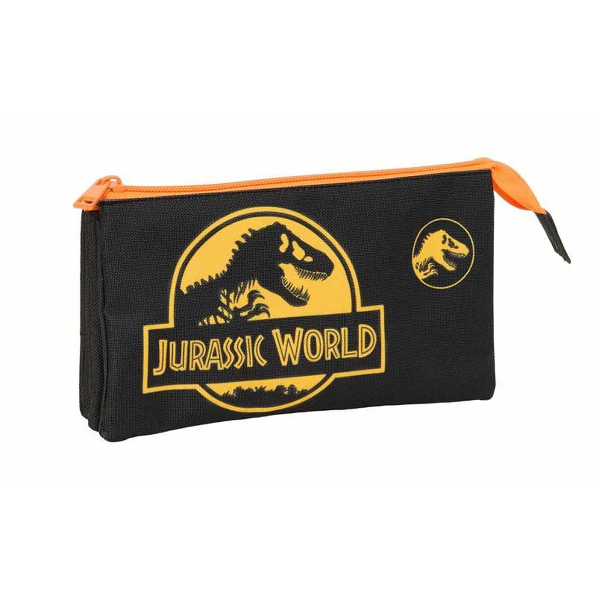 Τριπλή Κασετίνα Jurassic World Μαύρο 22 x 12 x 3 cm