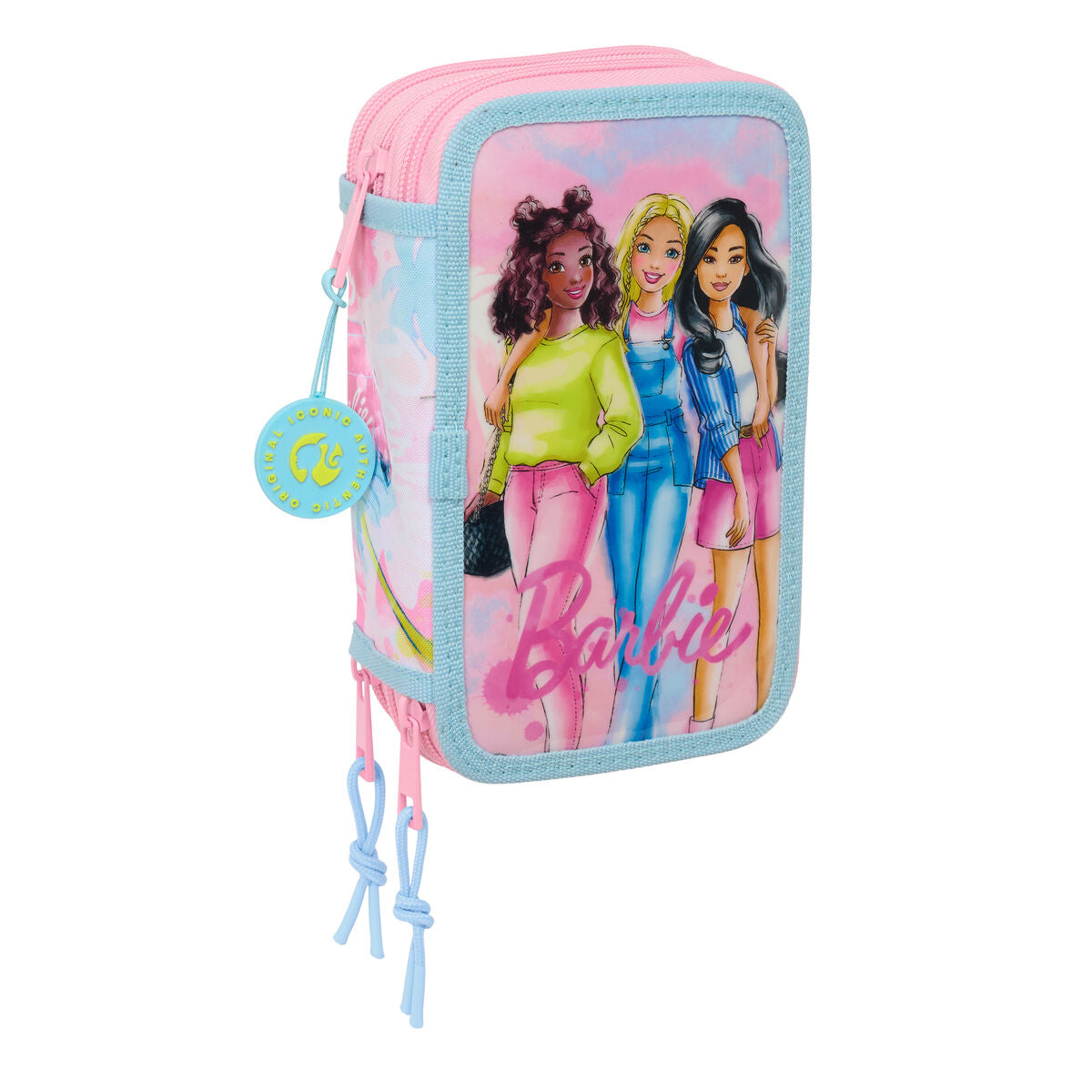 Κασετίνα με Αξεσουάρ Barbie Painterly Ροζ Sky μπλε 12,5 x 19,5 x 5,5 cm 37 Τεμάχια