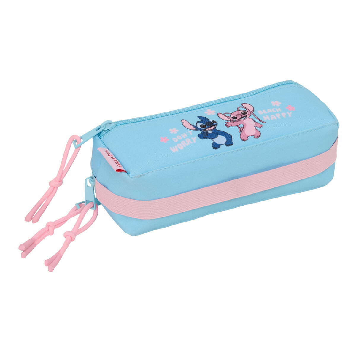 Τριπλή Κασετίνα Lilo & Stitch Happy Sky μπλε 22 x 8,5 x 6 cm