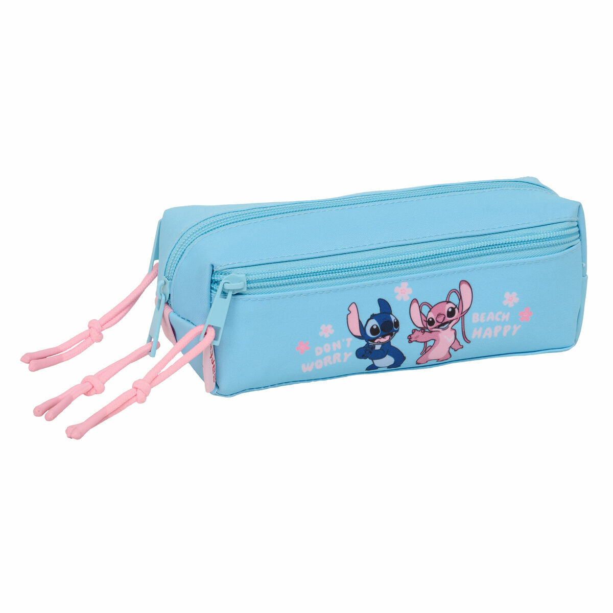 Τριπλή Κασετίνα Lilo & Stitch Happy Sky μπλε 22 x 8,5 x 6 cm